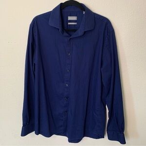 Michael Kors Men's Blue Dress Shirt
